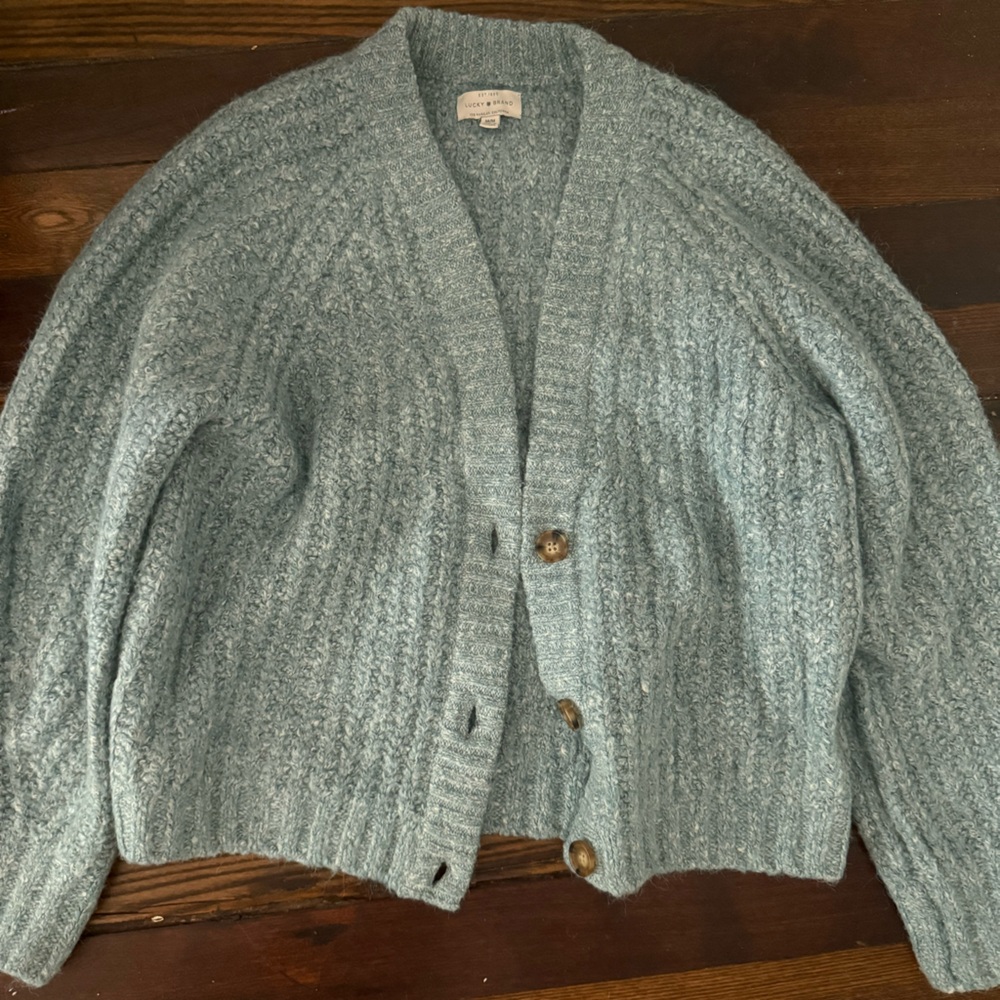 Lucky Brand Blue Knit Sweater